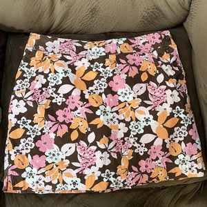 Pink & Orange Floral Skort